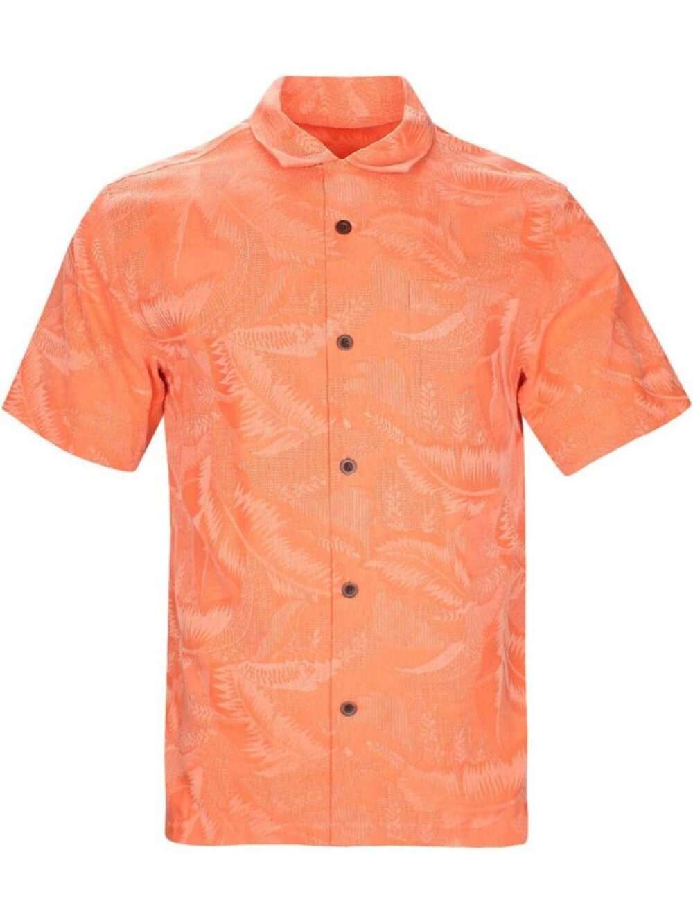 Tropical Silk Hawaiian Short Sleeve Button Down Shirt for Men - Casual Beachwear